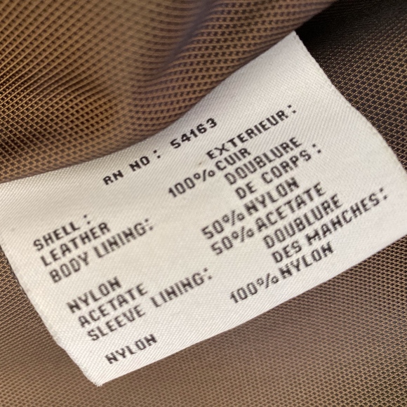 BARNEYS NEW YORK men's brown leather jacket - Picture 5 of 8